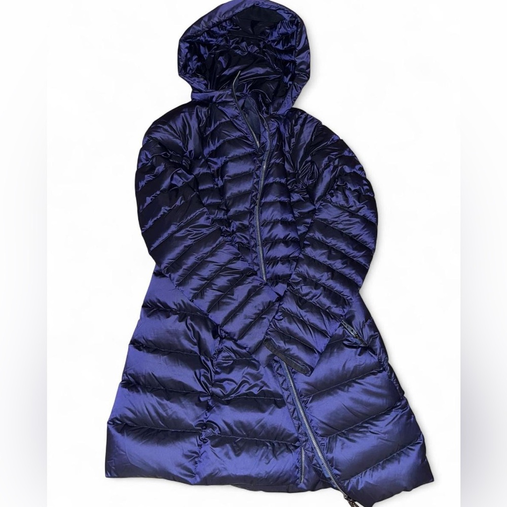 Lululemon Athletica Navy Long Puffer Coat